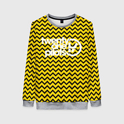 Свитшот женский 21 Pilots: Yellow ZigZag, цвет: 3D-меланж