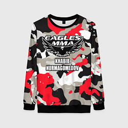 Женский свитшот Khabib Nurmagomedov: Red Camo