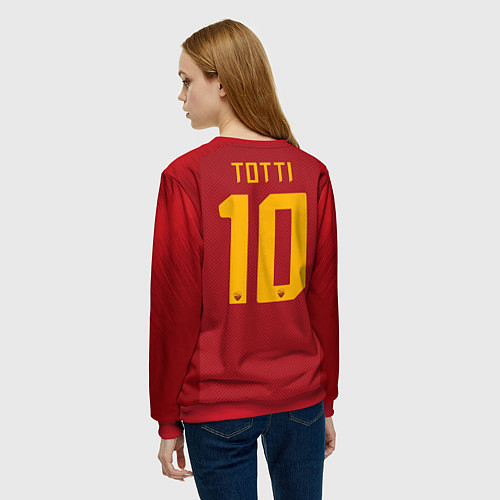 Женский свитшот Totti legend 18-19 / 3D-Красный – фото 4