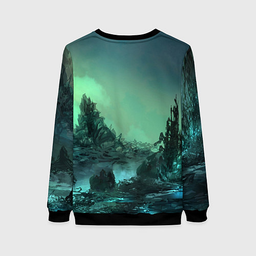 Женский свитшот SKYRIM / 3D-Черный – фото 2
