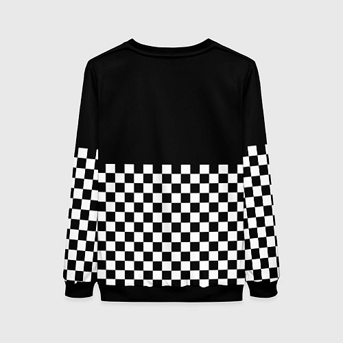 Женский свитшот ФРЕНДЗОНА: ЧБ / 3D-Черный – фото 2