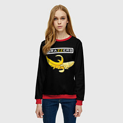 Свитшот женский Brazzers: Black Banana, цвет: 3D-красный — фото 2