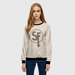 Свитшот женский SANITYS FALL, цвет: 3D-черный — фото 2