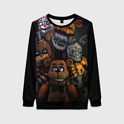 Свитшот женский Five Nights at Freddy's, цвет: 3D-черный