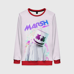 Свитшот женский Marshmello: New DJ, цвет: 3D-красный