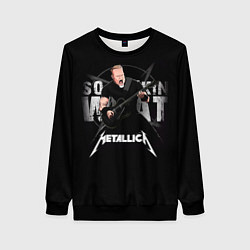 Свитшот женский Metallica black, цвет: 3D-черный