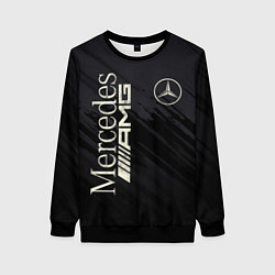 Свитшот женский Mercedes AMG: Black Edition, цвет: 3D-черный