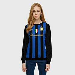 Свитшот женский Internazionale Milano, цвет: 3D-черный — фото 2