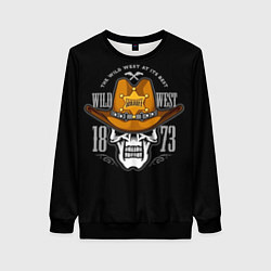 Свитшот женский Wild West sheriff, цвет: 3D-черный