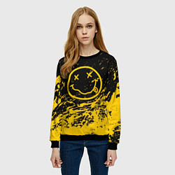 Свитшот женский NIRVANA, цвет: 3D-черный — фото 2