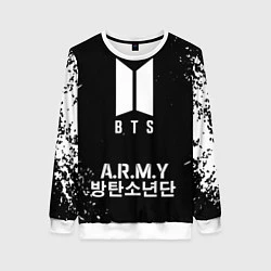 Свитшот женский BTS ARMY, цвет: 3D-белый