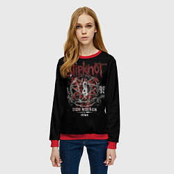 Свитшот женский Slipknot 1995, цвет: 3D-красный — фото 2