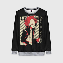 Свитшот женский Kaminari My hero Academia, цвет: 3D-меланж