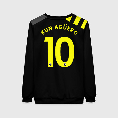 Женский свитшот Aguero away 19-20 / 3D-Черный – фото 2