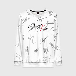 Свитшот женский STRAY KIDS АВТОГРАФЫ, цвет: 3D-белый