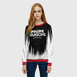 Свитшот женский IMAGINE DRAGONS, цвет: 3D-красный — фото 2