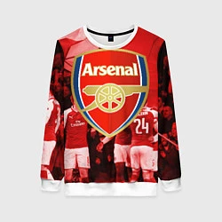 Свитшот женский Arsenal, цвет: 3D-белый