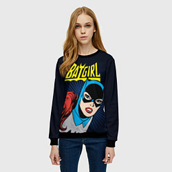 Свитшот женский Batgirl, цвет: 3D-черный — фото 2