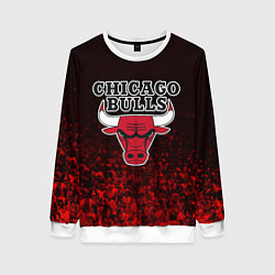 Свитшот женский CHICAGO BULLS, цвет: 3D-белый