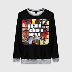 Свитшот женский GTA SA, цвет: 3D-меланж