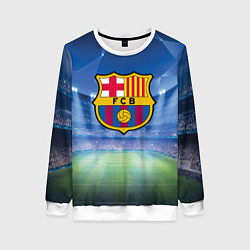 Свитшот женский FC Barcelona, цвет: 3D-белый