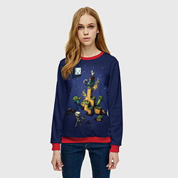 Свитшот женский MINECRAFT, цвет: 3D-красный — фото 2