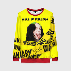 Свитшот женский Billie Eilish автограф, цвет: 3D-красный