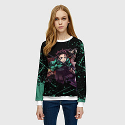 Свитшот женский KIMETSU NO YAIBA, цвет: 3D-белый — фото 2