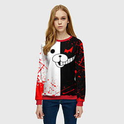 Свитшот женский MONOKUMA, цвет: 3D-красный — фото 2