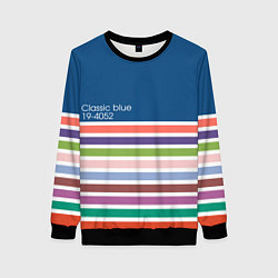 Свитшот женский Pantone цвет года с 2012 по 2020 гг, цвет: 3D-черный