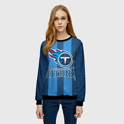 Свитшот женский Tennessee Titans, цвет: 3D-черный — фото 2