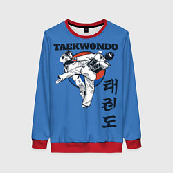 Свитшот женский Taekwondo, цвет: 3D-красный