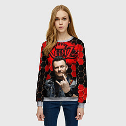 Свитшот женский Князь, цвет: 3D-меланж — фото 2