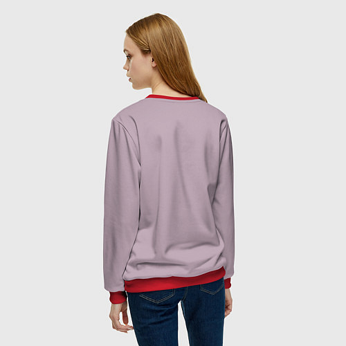 Женский свитшот Billie Pink Art / 3D-Красный – фото 4