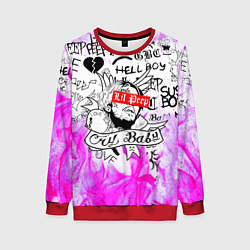 Свитшот женский LIL PEEP, цвет: 3D-красный