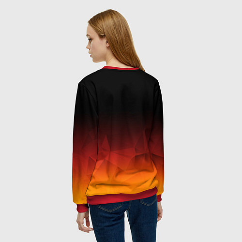 Женский свитшот AUDI / 3D-Красный – фото 4