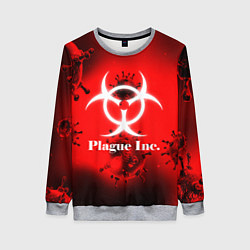 Свитшот женский PLAGUE INC, цвет: 3D-меланж