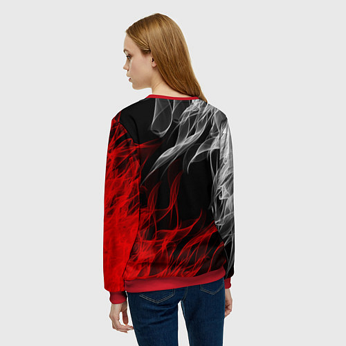Женский свитшот UMBRELLA CORP / 3D-Красный – фото 4