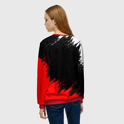 Женский свитшот UMBRELLA CORP / 3D-Красный – фото 4