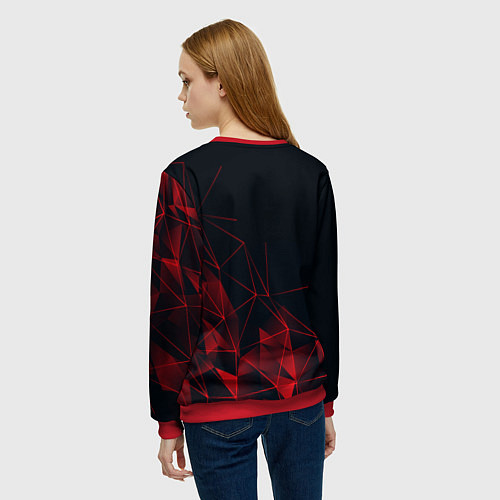 Женский свитшот UMBRELLA CORP / 3D-Красный – фото 4