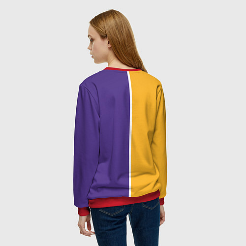 Женский свитшот LA LAKERS / 3D-Красный – фото 4