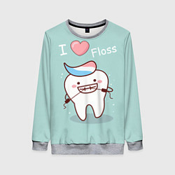Свитшот женский Tooth, цвет: 3D-меланж