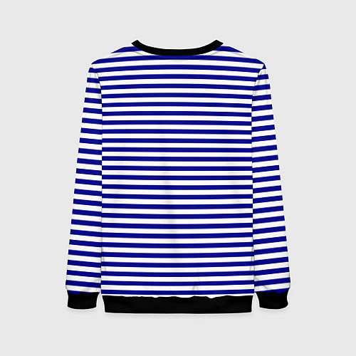 Женский свитшот Тельняшка ВМФ / 3D-Черный – фото 2