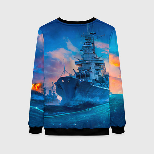 Женский свитшот ВМФ / 3D-Черный – фото 2