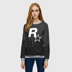 Свитшот женский ROCKSTAR, цвет: 3D-меланж — фото 2