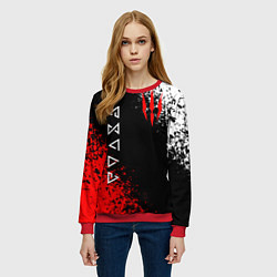 Свитшот женский THE WITCHER, цвет: 3D-красный — фото 2