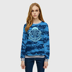 Свитшот женский ВДВ СССР, цвет: 3D-меланж — фото 2