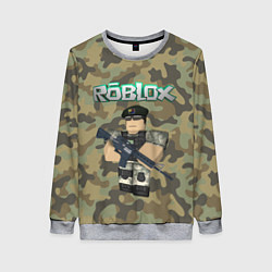 Свитшот женский Roblox 23 February Camouflage, цвет: 3D-меланж