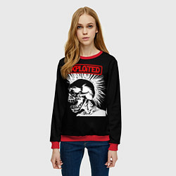 Свитшот женский The Exploited, цвет: 3D-красный — фото 2
