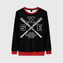 Свитшот женский Straight edge, цвет: 3D-красный